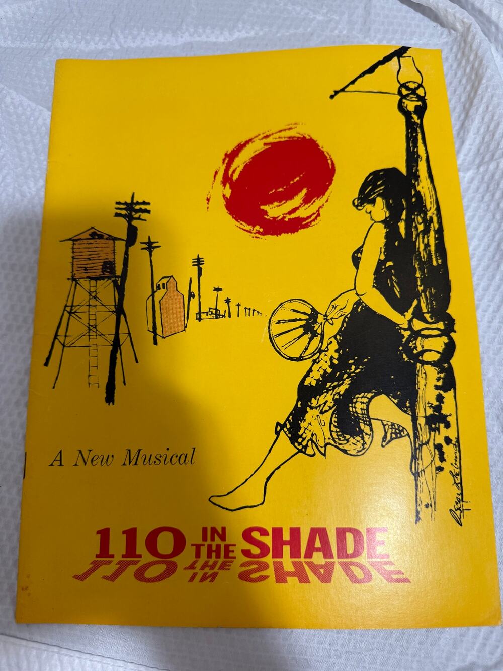 "110 IN THE SHADE" INGA SWENSON ORIGINAL 1963 SOUVENIR BROADWAY THEATRE PROGRAM